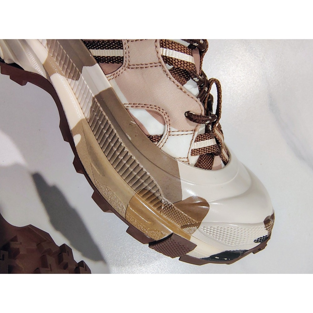 Burberry Camouflage Beige Black Sneakers Arthur Low Top Lace-Up Sz 10 2022 43EU - Picture 16 of 16